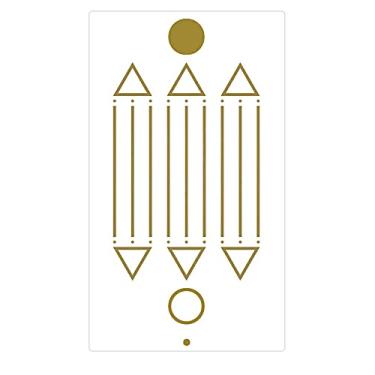 Imagem de Adesivo Radiônico Desenho de Luxor - Com 2 adesivos - 7,5 cm