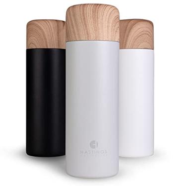 Imagem de Copo térmico HASTINGS COLLECTIVE FIKA Slim Coffee Travel – Copo térmico de aço inoxidável isolado a vácuo com tampa à prova de derramamento, 500 ml (cinza)