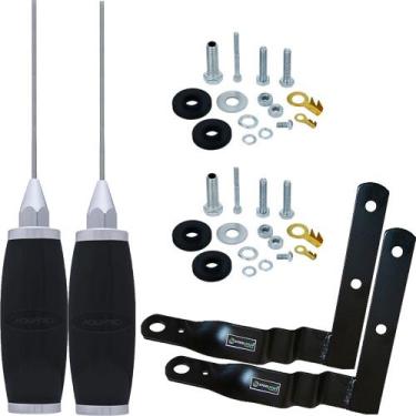 Imagem de Antena PX Inox 2,70 metros B-2003P Suportes Dianteiro Volkswagen Const
