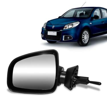 Imagem de Retrovisor Logan Sandero 2009 2010 2011 2012 2013 Manual - Retrovex, L