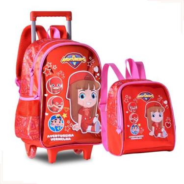 Imagem de Mochila Rodinhas C/ Lancheira Os Aventureiros Luccas Neto Gi - CLIO, V