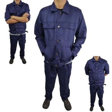 Imagem de Conjunto Uniforme Profissional EPI Segurança do Trabalho Mecanico Elet