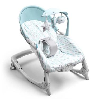 Imagem de Cadeira de Descanso e Balanço Spice Dobrável 0-18kgs Azul Multikids Ba