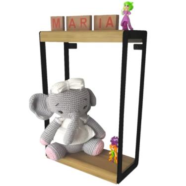 Imagem de Nicho Strassis Design SD-5009 Metal e Madeira Cor: Preto