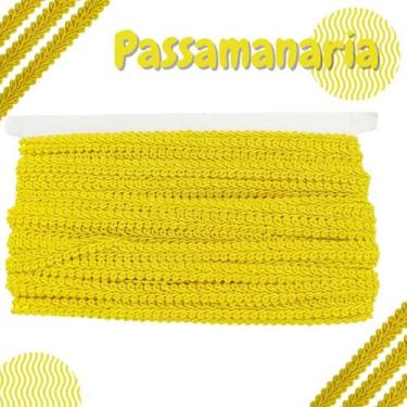 Imagem de Passamanaria  - Fita Galão - Rolo C/ 20 Metros Amarelo Gema - Nº: 106 