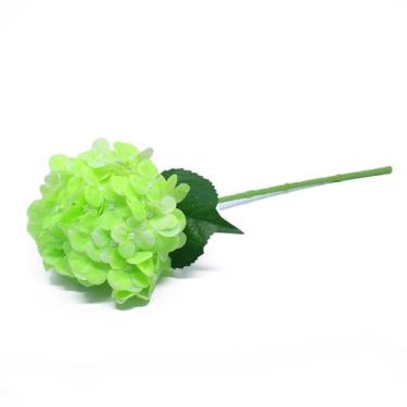 Imagem de Hortênsia Real Ao Toque 1 Galho C/ 5 Cachos - Bela Flor , Verde
