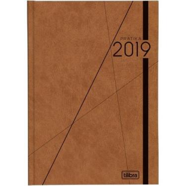 Imagem de Agenda Costurada Diária de Mesa Prátika Cores 2019 Tilibra