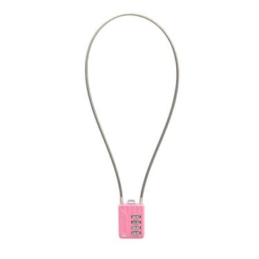 Imagem de SISAV Cadeados de combinação de cabos de 4 dígitos, cabo de 50 cm para armário de academia escolar, capacete, armários de arquivo, caixa de ferramentas, mala de bagagem, mochila, cabo de 3 mm de