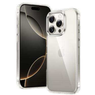 Imagem de FNTCASE Capa para iPhone 16 Pro-Max: capas de telefone transparentes compatíveis com Magsafe Slim anti amarelamento grau militar proteção contra quedas resistente à prova de choque capa de celular