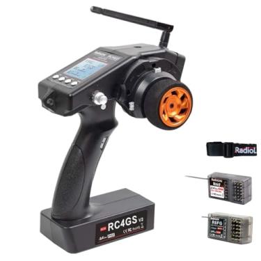Imagem de Newer Stone Keeper Radiolink RC4GS V3 RC Radio Transmitter with Dual Receiver R6FG R6F 5Channel Remote Controller for RC Cars Boats Tanks Crawler Buggy Truck Long Distance 1300 Feet