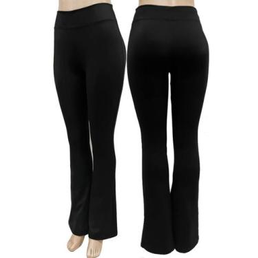 Imagem de Calça   Flare / Bailarina / Boca de Sino, cós alto, super grossa - Lup