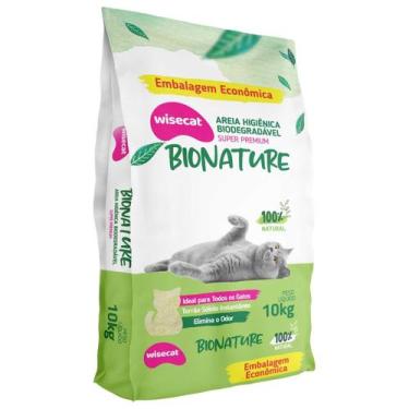 Imagem de Areia Higiênica Para Gatos Biodegradável Wisecat 10kg