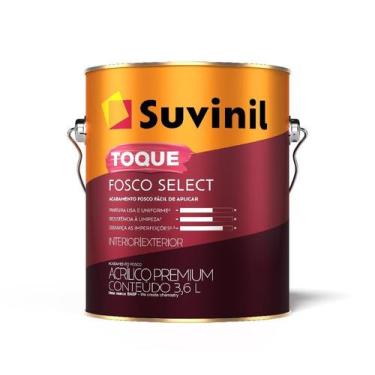 Imagem de Tinta Acrílica Toque Fosco Select Branco Neve 0,9L Suvinil