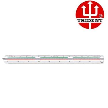 Imagem de Escalimetro triangular 30cm 7830/2b - trident