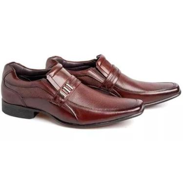 Imagem de Sapato Social Masculino Rafarillo Você 7cm +Alto Couro 34011, 40, Marr