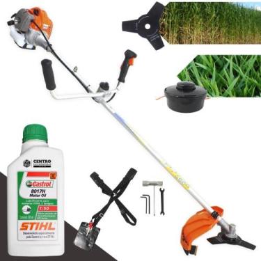 Imagem de Roçadeira Profissional á Gasolina Vulcan VR430P 2 Tempos + Óleo Lubrif