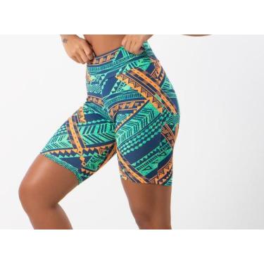 Imagem de Bermudinha Bermuda Feminina Fitness Academia Suplex - blees, Estampas 