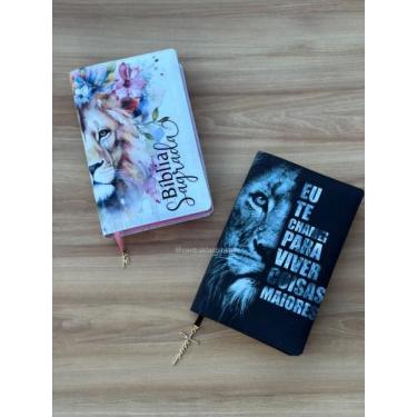 Imagem de Kit casal Leão Safira Ping + Leão Eu te chamei Ping Com Harpa - Cpp