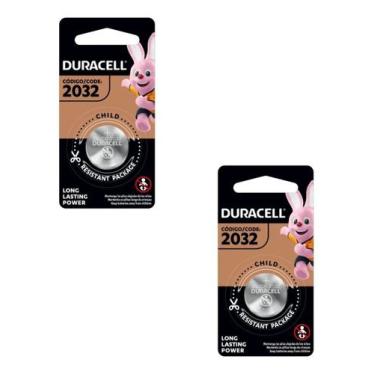Imagem de 2 Pilhas Duracell Cr2032 3v Lítio Bateria Moeda
