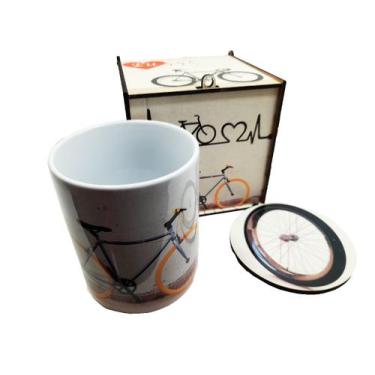Imagem de Kit Presente Ciclistas Minha Magrela com caneca e caixa presente - Rei