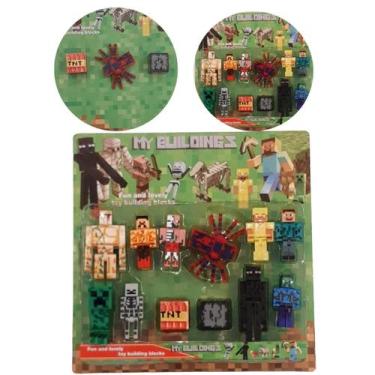 Imagem de Minecraft Mobs personagens blocos e Armaduras cartelado