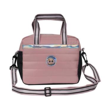Imagem de Lancheira Escolar Holográfica Bolsa Térmica Panda Pandinhas - Xeryus, 