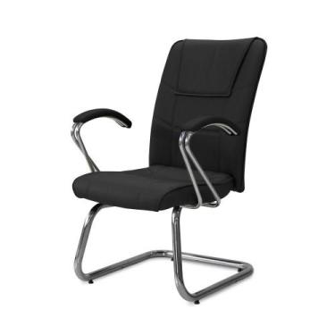 Imagem de Cadeira Diretor venezia Pé Continuo CR Braços 5269 Preta - Flex Cadeir