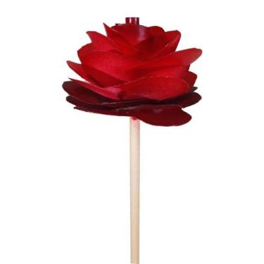 Imagem de 10 Unidades de Varetas Flor Papel Couche Parafinada Pequena - Casa das