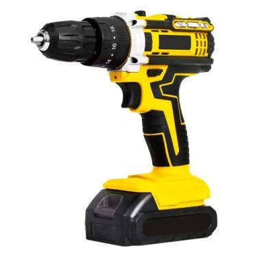 Imagem de Parafusadeira Furadeira 2 Baterias Bivolt com Maleta Ferramentas Const