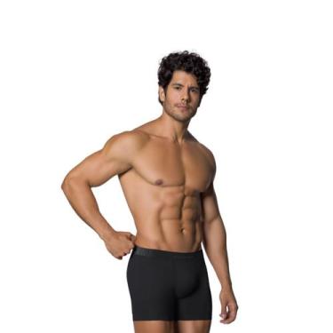 Imagem de 11070 selene kit com 10 cuecas boxer sem costura microfibra, P, Sortid