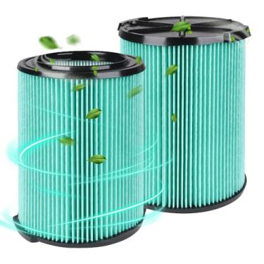 Imagem de Filtro de substituição de 5 camadas VF6000 para aspiradores de pó molhado e seco Ridgid 5-20 galões WD5500 WD0671 WD6425 WD7000 WD1280 WD1851 WD1680 WD1956 RV2400A 1400RV RV26000 B, pacote com 2