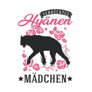 Imagem de Hyäne Notizbuch: Verrücktes Hyänen Mädchen Erdwolf Hyena / 6x9 Zoll / 120 karierte Seiten Seiten