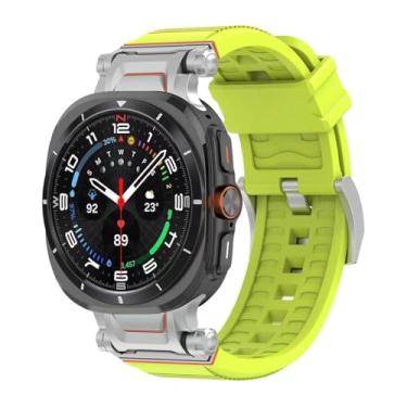 Imagem de synsing Pulseira esportiva robusta para Galaxy Watch Ultra 7 (largura de 26 mm) compatível com Samsung Watch Ultra de 47 mm, pulseira respirável de substituição para homens com TPU premium e conector