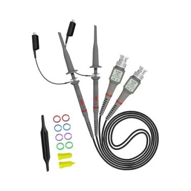 Imagem de Esquirla Sondas de osciloscópio totalmente isoladas, 2 peças, sondas de extremidade bnc p6100, resistentes, portáteis e seguras, sondas de osciloscópio