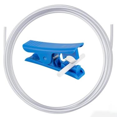 Imagem de RETUXEP Tubo De Teflon Ptfe Bambu Lab 5M Com Cortador(Branco), 2,5 Mm De Diâmetro Interno × 4 Mm De Diâmetro Externo Tubo De Teflon Ptfe Se Encaixa Em Extrusora De Acionamento Direto, Impressora 3D, P