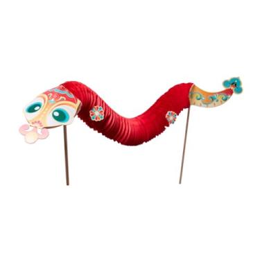 Imagem de Fancyes 4x Chinesa DIY Kits de Material Feitos À Mão Brinquedos Educativos Decoração Infantil Reunião de Família Guirlanda Pendurada Artesanato DIY Kits, Vermelho