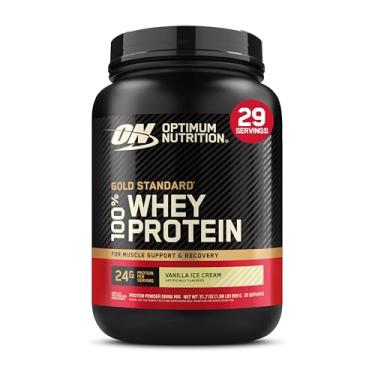 Imagem de 100% Whey Protein Gold Standard (909G) - Sabor Vanilla Ice Cream, Optimum Nutrition