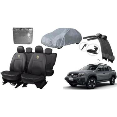 Imagem de Kit Exclusivo: Capa de Couro para Oroch 17-23 + Capa de Cobrir e Limpa