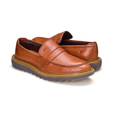 Imagem de Sapato Social Mocassim Masculino Tratorado Loafer Couro - Vancouver Ou