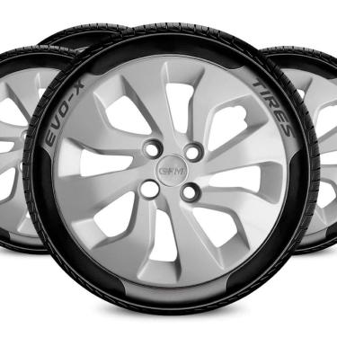 Imagem de Jogo Calota 4x100 Aro 14 Design Onix Compatível Chevrolet