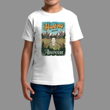 Imagem de Camisetas Infatil Básica Masculina Moda De Country confortável Gola Re