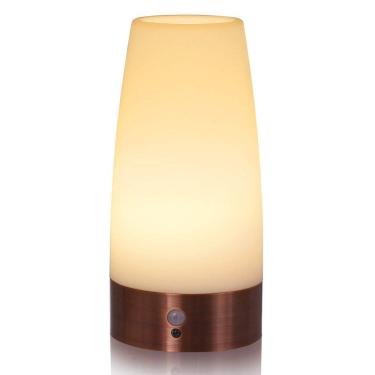 Imagem de Luz noturna com sensor de movimento Betus Retro Luminária de mesa de cabeceira