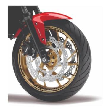 Imagem de Kit Adesivos Honda Cb 650f Friso Premium Preto - Resitank