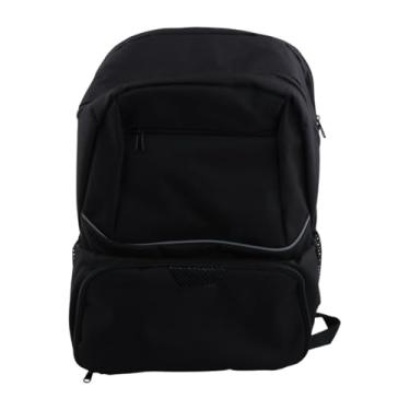 Imagem de simhoa Bolsa de tênis de mochila de badminton grande capacidade com gancho de gancho de gancho de tênis de tênis para squash viagens de racquetball, Preto