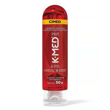 Imagem de Gel Lubrificante Íntimo Cimed Kmed 2 em 1 Neutro Hot LGBT Ice, Hot 50g