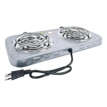 Imagem de Fogareiro eletrico 2 bocas 220v - 2000w branco - BAK, 220V