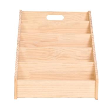 Imagem de mdkaba Estante infantil Montessori - Prateleiras de exibição de livros infantis para salas de aula, salas de jogos e berçário - Estante de livros infantis de madeira