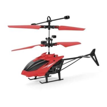 Imagem de Helicóptero Brinquedo Voa Sozinho com Sensor Cor Vermelho - ALTOMEX