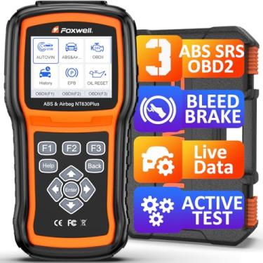 Imagem de FOXWELL Scanner NT630 Plus OBD2 com ABS e SRS, ferramenta de escaneamento ABS 2025, scanner SRS de freio sangramento, dados ao vivo, ferramenta de diagnóstico de leitor de código de carro, scanner