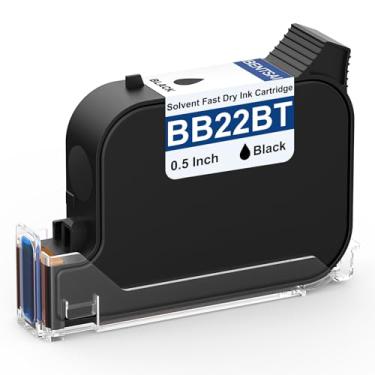 Imagem de BENTSAI Cartucho de tinta solvente original BB22BT de secagem rápida para impressora portátil a jato de tinta BT-HH6205B 6205BL (preto)